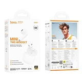 Bluetooth Навушники HOCO EW201 Graceful true wireless BT headset білий