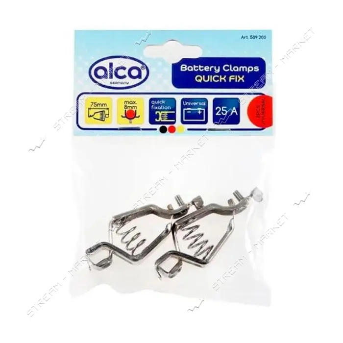 Клеммы аккумуляторные ALCA 509200 Quick fix 25А 2шт                                                 