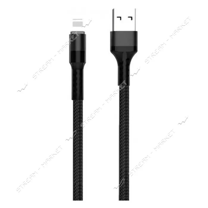 Кабель WUW X157 3A Lightning 1м черный                                                              