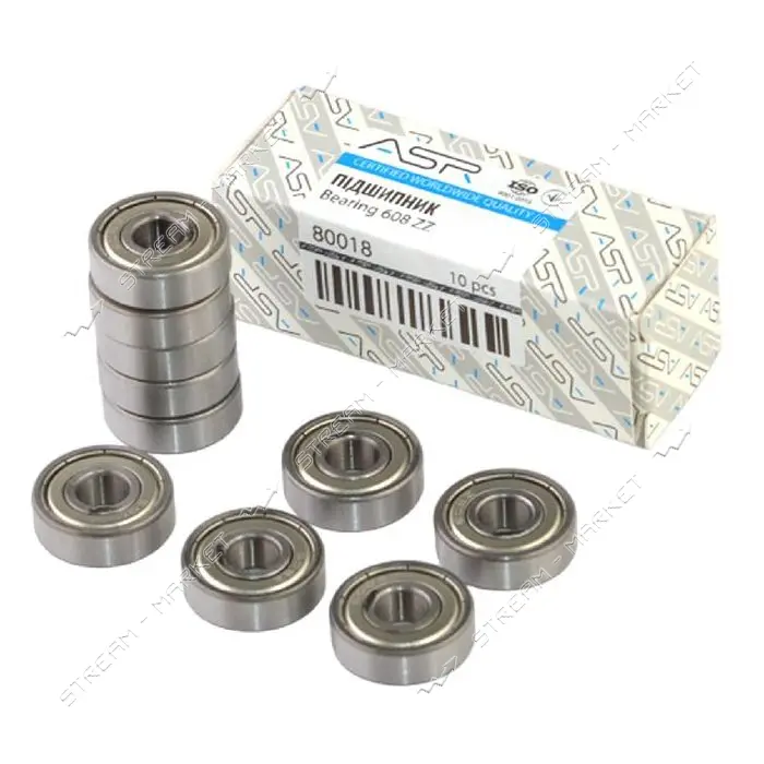 Подшипник шариковый ASR радиальный 80018 608 ZZ