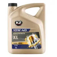 Масло моторное K2 O2055E 10W-40 TURBO DIESEL SEMISYNTHETIC MOTOR OIL SL/CF XL 5л                    