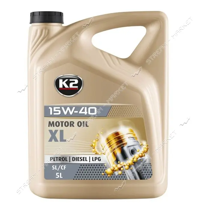 Масло моторное K2 O2535E 15W-40 MOTOR OIL SL/CF XL 5л