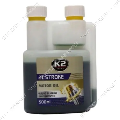 Масло моторное K2 O528GREENML500E 2T STROKE MOTOR OIL GREEN 500мл