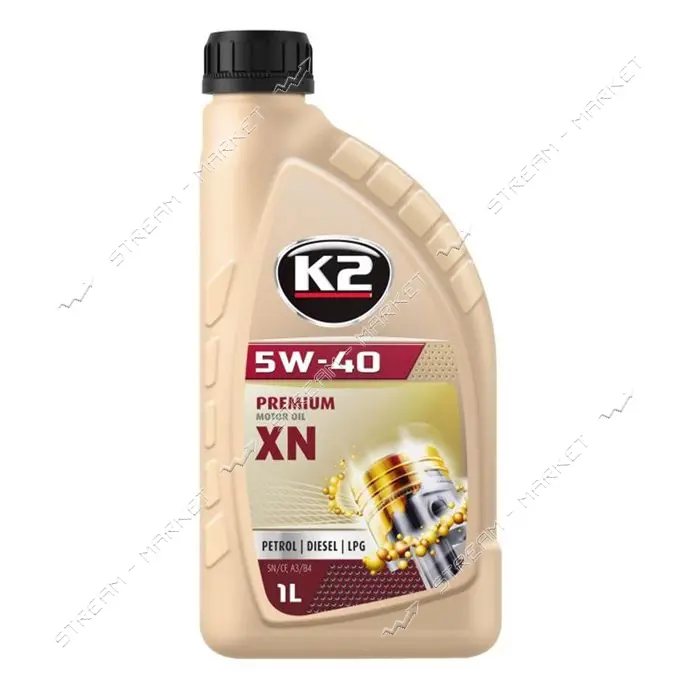 Масло моторное K2 O1131E 5W-40 SYNTHETIC MOTOR OIL SN/CF XN 1л