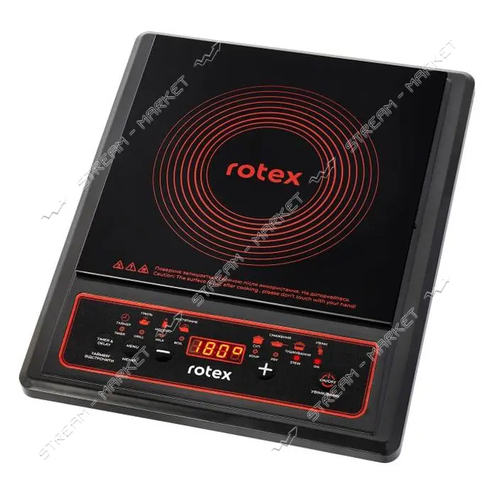 Электроплита Rotex RIO145-G 1400Вт 1 конфорка индукционная                                          