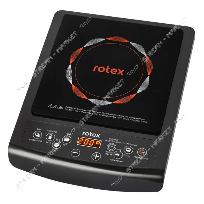 Електроплита Rotex RIO215-G 1400Вт 1 конфорка індукційна