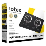 Электроплита Rotex RIO250-G Duo 2800Вт 2 конфорки индукционная                                      
