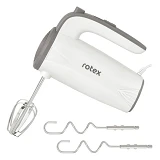Миксер Rotex RHM190-W 200Вт 5 скоростей корпус-пластик плюс насадки для теста