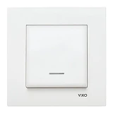 Выключатель Viko LINNERA 0019 с подсветкой белый                                                    