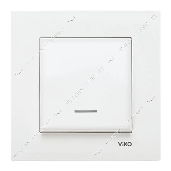 Выключатель Viko LINNERA 0019 с подсветкой белый                                                    