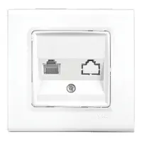 Розетка Viko LINNERA комп'ютерна Cat 5e 0032 біла                                                   