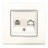 Розетка Viko LINNERA компьютерная 1032 крем                                                         
