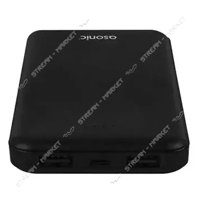 Портативное зарядное устройство Asonic 2USB 10000mAh черное                                         
