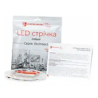 LED лента Electro House EH-STR5AR12 5Вт 12В 120 диодов 150Лм/Вт 4500К Architect нейтральний белый   
