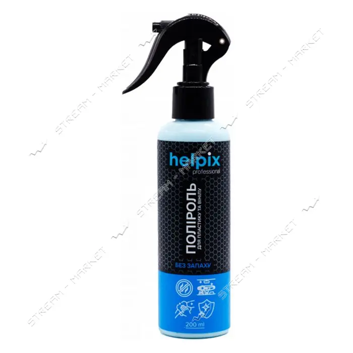 Полироль для пластика и винила Helpix 2081 Professional 200мл, Клубника