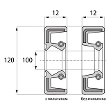 Сальник ARS 100-120-12 TC NBR                                                                       