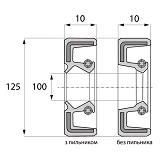 Сальник ARS 100-125-10 TC NBR