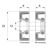 Сальник ARS 12-22-6 TC NBR                                                                          