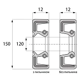 Сальник ARS 120-150-12 TC NBR                                                                       
