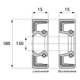 Сальник ARS 150-180-15 TC NBR                                                                       