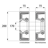 Сальник ARS 170-200-15 TC NBR                                                                       