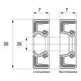 Сальник ARS 20-30-7 TC NBR                                                                          