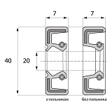 ARS Сальник 20-40-7 TC (NBR)