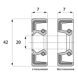 Сальник ARS 20-42-7 TC NBR                                                                          