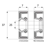Сальник ARS 25-37-7 TC NBR