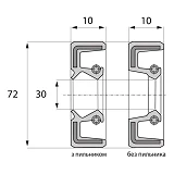 Сальник ARS 30-72-10 TC NBR                                                                         