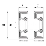 Сальник ARS 35-50-7 TC NBR