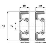 Сальник ARS 35-58-10 TC NBR                                                                         