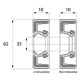 Сальник ARS 35-62-10 TC NBR