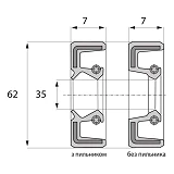 Сальник ARS 35-62-7 TC NBR