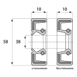 Сальник ARS 38-58-10 TC NBR