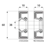 Сальник ARS 38-60-10 TC NBR