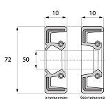 Сальник ARS 50-72-10 TC NBR