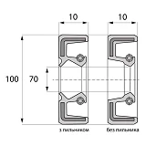 Сальник ARS 70-100-10 TC NBR                                                                        
