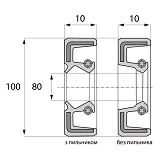 Сальник ARS 80-100-10 TC NBR
