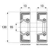 Сальник ASR 95-130-13 TC NBR                                                                        
