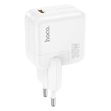 Сетевое зарядное устройство Hoco C112A Advantage single port PD30W charger set C to iP белое