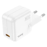 Сетевое зарядное устройство Hoco C112A Advantage single port PD30W charger set C to iP белое
