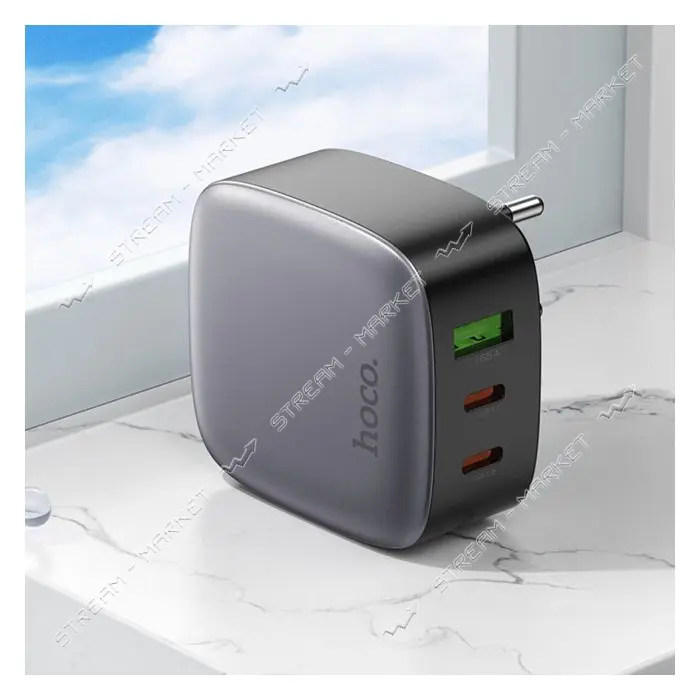 Сетевое зарядное устройство Hoco CS33A Amanecer PD30W 2C1A charger EU черное                        