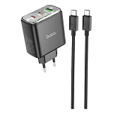 Сетевое зарядное устройство Hoco CS44A Smart PD65W 2C1A charger EU черное
