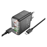 Сетевое зарядное устройство Hoco CS44A Smart PD65W 2C1A charger EU черное