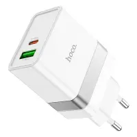 Сетевое зарядное устройство Hoco N21 Extension speed PD30W и QC3.0 Type-C to Type-C белое