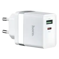 Сетевое зарядное устройство Hoco N21Topspeed PD30W и QC3.0 charger EU белое