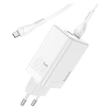Сетевое зарядное устройство Hoco N23 Astral PD45W dual port 2C Type-C to iP белое