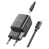 Сетевое зарядное устройство Hoco N43 Vista single port PD30W Type-C to Type-C EU черное