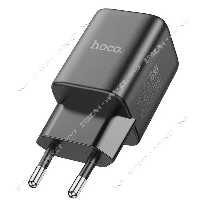 Сетевое зарядное устройство Hoco N43 Vista single port PD30W Type-C to Type-C EU черное